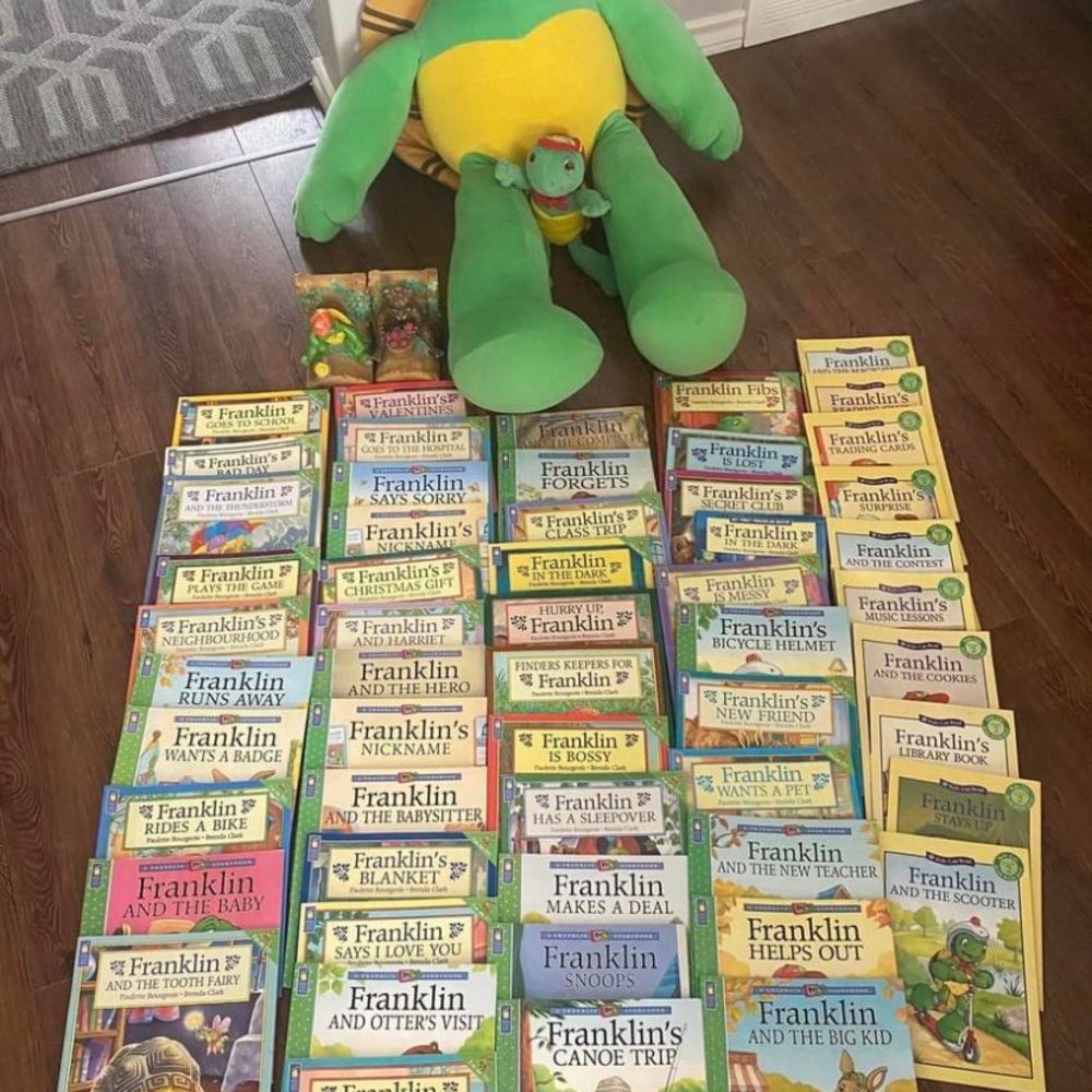 Franklin the Turtle Book and Stuffy Lot